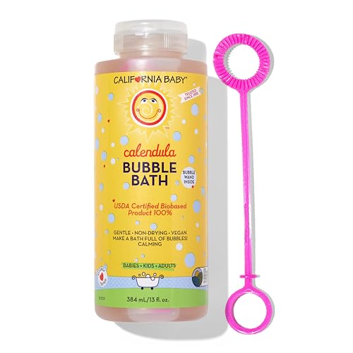 California Baby Aromatherapy Bubble Bath - Gentle for Sensitive Skin, Lavender Scent - 13 fl oz