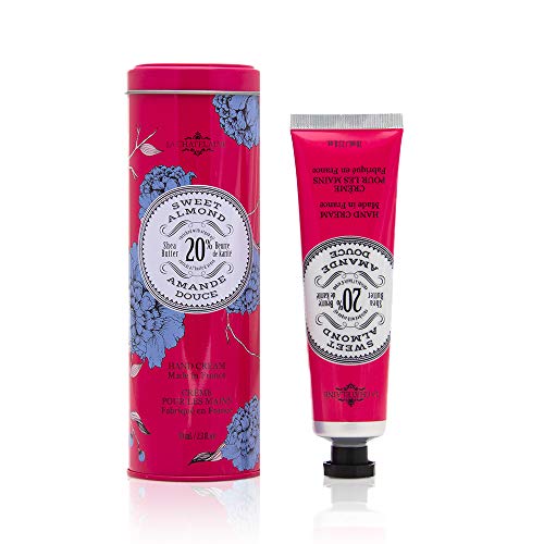 La Chatelaine Hand Cream - Deeply Moisturizing, Natural Ingredients, Sweet Almond - 70ml Tin