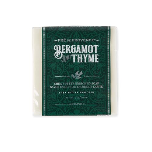 Pre de Provence Men's Soap Set - Hydrating Shea Butter, Herbaceous Bergamot & Thyme - 200g