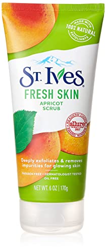 St. Ives Face Scrub - Deep Exfoliation with Natural Walnut Shell, Refreshing Apricot Extract - 6 oz