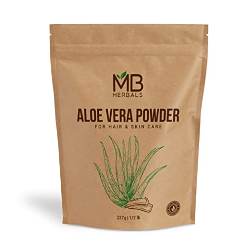 MB Herbals Aloe Vera Powder - Natural Skin Moisturizer, Nourishes Hair - 8 oz (227g)