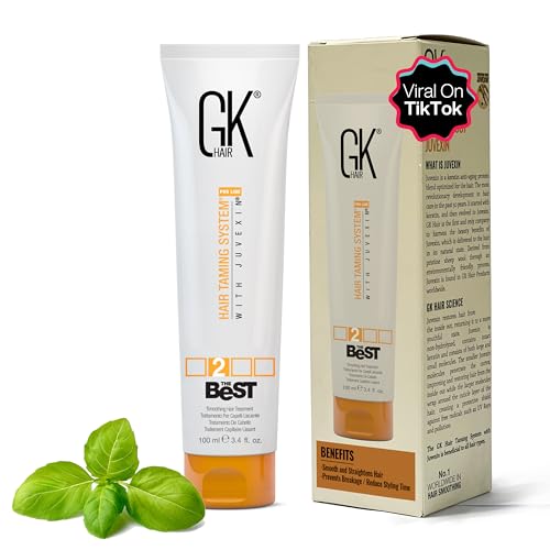 GK HAIR Keratin Treatment - Silky Smooth, Frizz Control, Moisturizing, 3.4 Fl Oz