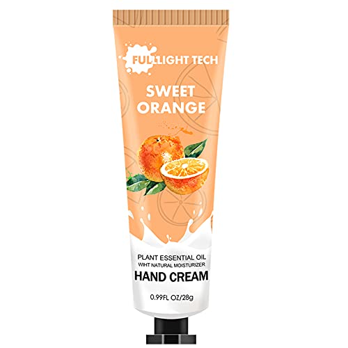 FULLLIGHT TECH Hand Cream - Deeply Hydrating, Non-Greasy, Sweet Orange Scent - 1fl oz