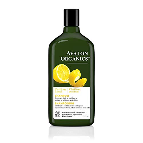 Avalon Organics Clarifying Lemon Shampoo - Revitalizes Hair, Vegan, Organic - 11 oz, Pack of 2