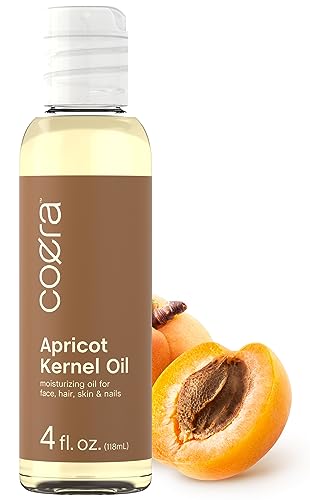 Coera Apricot Kernel Oil - Nourishing Moisturizer for Face, Hair & Skin - 4 fl oz