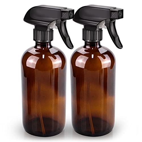 Bontip Glass Spray Bottle Set - Versatile Non-Toxic Solution, UV Protection - 2 Pack, 16 oz