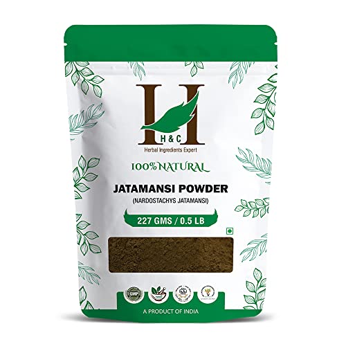 H&C Herbal Ingredients Jatamansi Powder - Promotes Hair Growth, Relieves Stress - 100% Natural