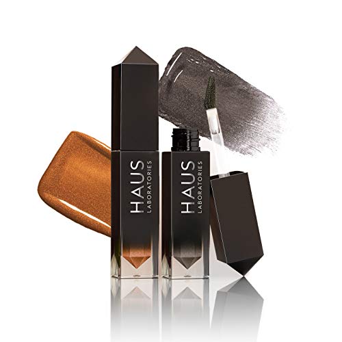 HAUS LABORATORIES Liquid Eyeshadow Duo - Long-Lasting Color, Cosmic Shimmer, Cruelty-Free - 2 Shades