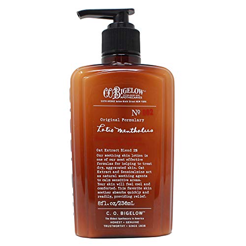 C.O. Bigelow Mentholus Body Lotion - Soothes Itchy Skin with Oat Extract & Camphor - 8oz