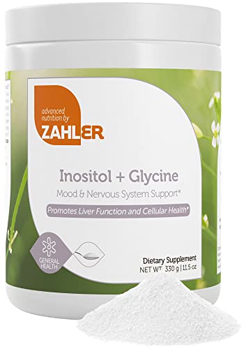 Zahler Inositol & Glycine Supplement Powder - Supports Mood & Hormone Balance - 11.5 Oz