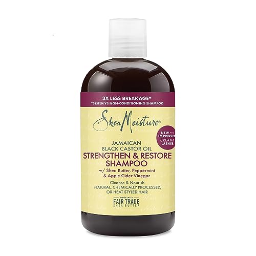 SheaMoisture Jamaican Black Castor Oil Shampoo - Nourishes & Strengthens Damaged Hair - 13oz