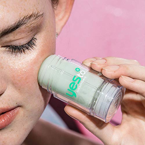 Yes To Cucumbers Face Primer Stick - Hydrates & Smooths Sensitive Skin, 1oz Cooling Formula