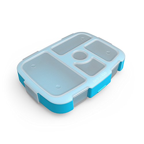 Bentgo Kids Brights Tray - 5 Compartments, BPA-Free, Transparent Lid, Ideal for Healthy Meals