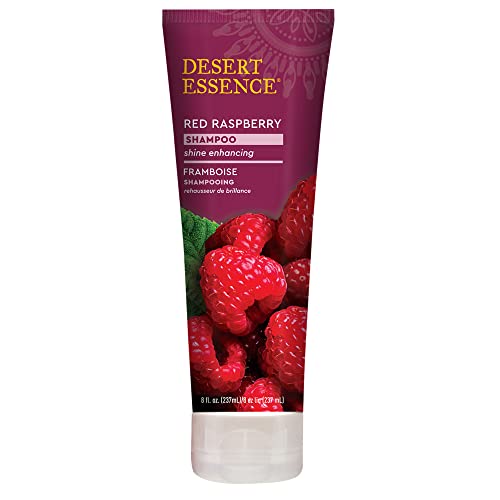 Desert Essence Red Raspberry Shampoo - Gloss & Shine, Strengthens Hair, Gluten-Free - 8oz