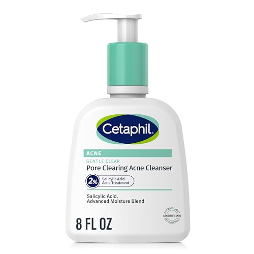 Cetaphil Acne Treatment Kit - 2% Salicylic Acid for Sensitive Skin, Hydrating Relief - 8 Fl Oz