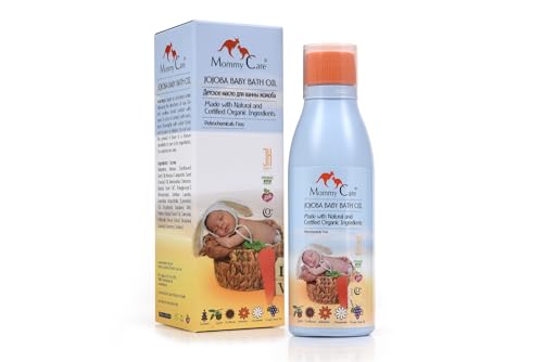 Mommy Care Jojoba Baby Bath Oil - Nourishing for Sensitive Skin, Vegan & Cruelty Free - 6.76 fl oz