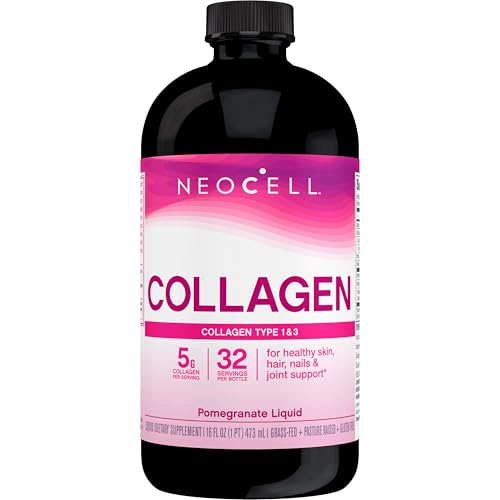 NeoCell Liquid Collagen Supplement - Nourishes Skin, Hair & Joints with Pomegranate - 16 oz