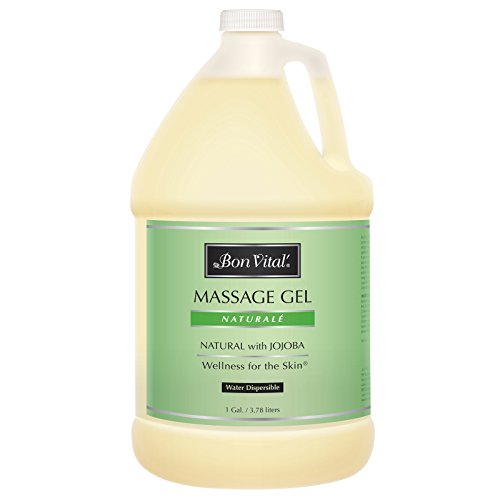 Bon Vital' Naturale Massage Gel - Hydrating, Hypoallergenic Formula for Sensitive Skin - 1 Gal