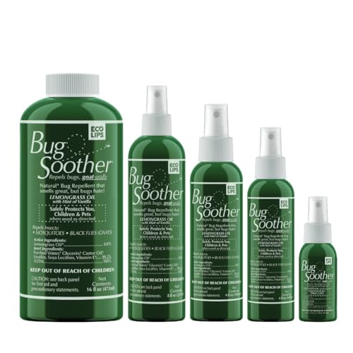 Bug Soother Spray - Natural Insect & Gnat Repellent for Kids, Pets & Adults - 32oz Family Pack