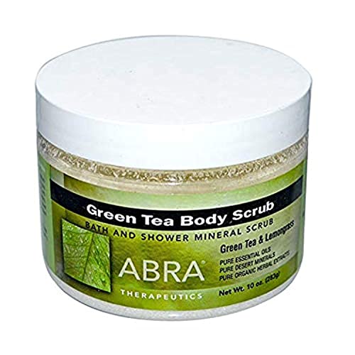 Abra Therapeutics Essential Oil Body Scrub - Refreshing Herbal Blend, Mineral Rich - 10 oz