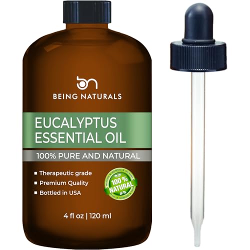 Eucalyptus Essential Oil - 100% Pure, Therapeutic Grade, Natural Cleansing Oil - 4 FL OZ