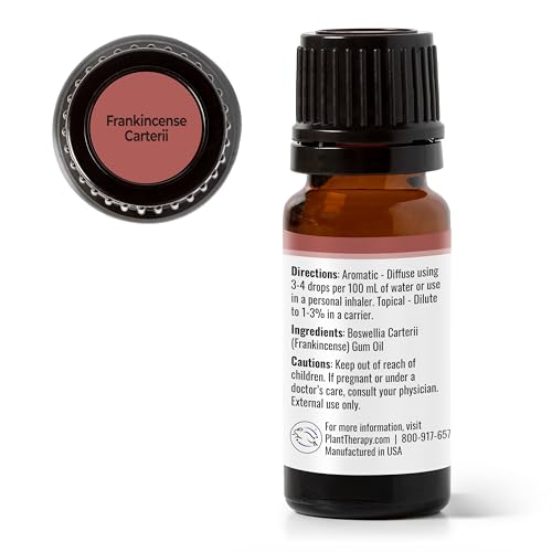 Plant Therapy Frankincense Carteri Essential Oil - Boost Immunity, 100% Pure, 10 mL