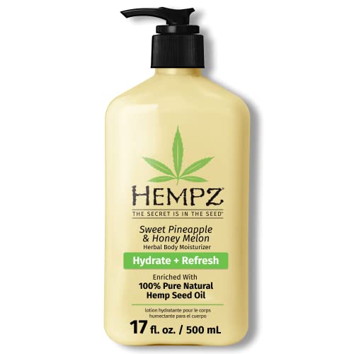 HEMPZ Body Lotion - Hydrating Pineapple & Honey Melon, Vegan & Paraben-Free - 17oz