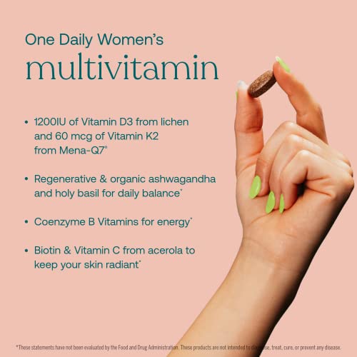 True Grace Women’s Mushroom Multivitamin - Immune, Energy, Beauty Support - 30 Vegan Tablets