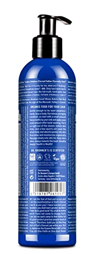 Dr. Bronner's Organic Peppermint Body Lotion - Refreshing Hydration, Vegan & Fair Trade - 236ml