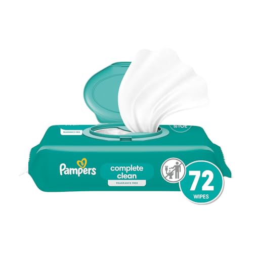 Pampers Complete Clean Baby Wipes - Gentle, Hypoallergenic, Dermatologist Tested - 432 Wipes