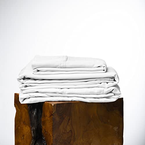 Olive + Crate Tencel Eucalyptus King Size Sheet Set - Soft, Breathable, Oeko-Tex Certified - 4PC