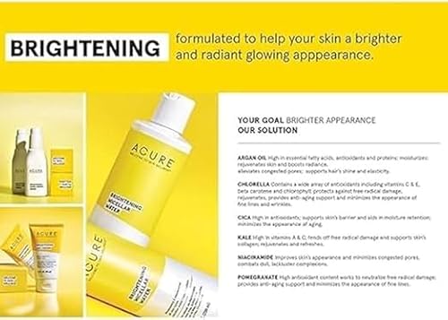 ACURE Brightening Face Mask - Boost Radiance with Vitamin C & Ferulic Acid, Vegan - 1 Oz