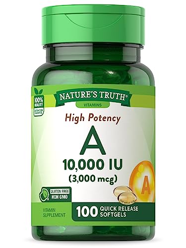 Nature's Truth Vitamin B Softgels - 10,000 IU Daily Dose, Non-GMO, Gluten Free - 100 Count