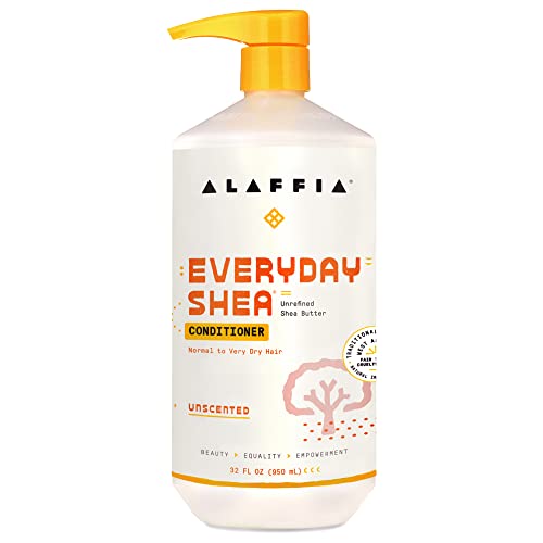 Alaffia EveryDay Shea Conditioner - Moisturizes & Restores with Fair Trade Shea Butter - 32 Fl Oz