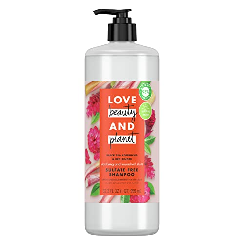 Love Beauty And Planet Shampoo - Clarifying & Nourishing, Vegan, Plant-Based - 32.3 Fl Oz