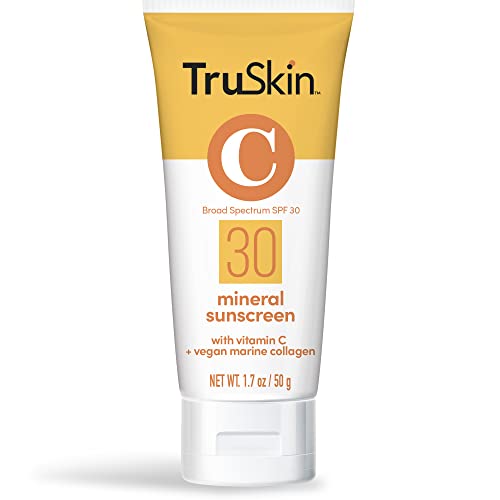 TruSkin Mineral Face Sunscreen SPF 30 - Zinc Oxide & Vitamin C for Sensitive Skin - 1.7 fl oz