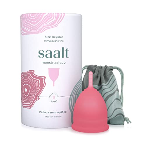 Saalt Menstrual Cup - Comfortable, Reliable 12-Hour Wear, Medical-Grade Silicone - Made in USA