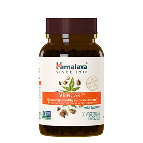 Himalaya VeinCare Herbal Supplement - Supports Vein Strength, Non-GMO, 60 Capsules, 300mg