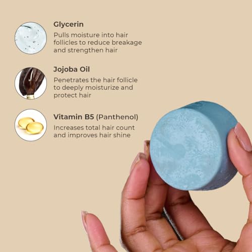 The Earthling Co. Conditioner Bar - Boost Hair Growth & Hydration, Natural Ingredients - 1.8 oz