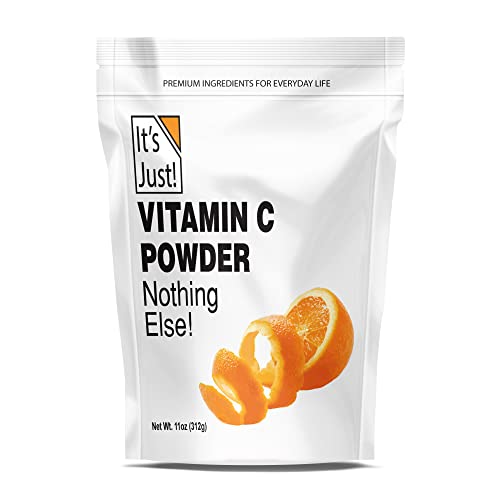 It's Just! Vitamin C Powder - 1000mg Immune Support, Non-GMO, Food Grade - 11oz