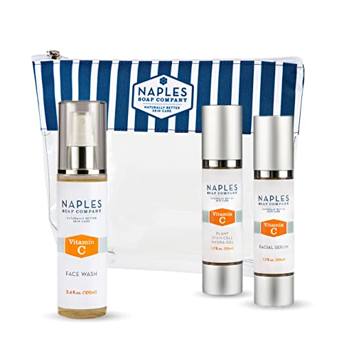 Naples Soap Company Skin Care Set - Brightening Vitamin C, Antioxidant-Rich & Vegan - 4 Pieces