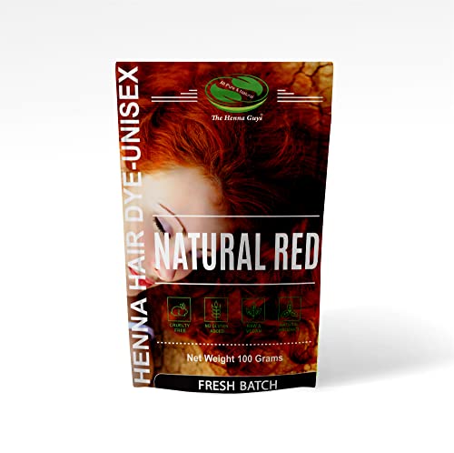 The Henna Guys Natural Red Henna Hair Dye - Color & Condition Naturally - 100g