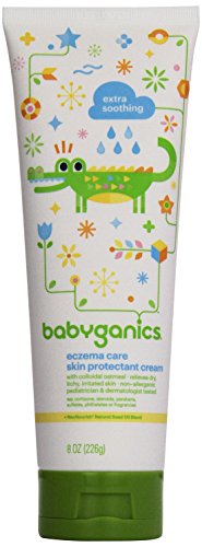 Babyganics Eczema Care Cream - Relieves Dry, Itchy Skin, Pediatrician Tested - 8 oz