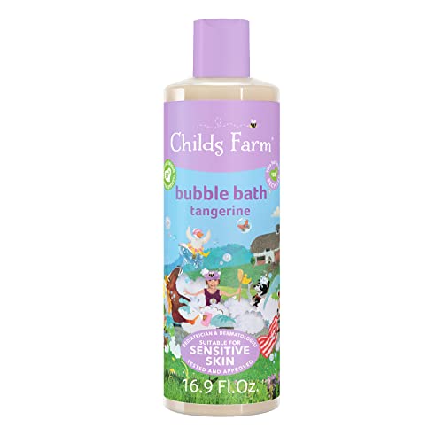 Childs Farm Kids Bubble Bath - Gently Cleanses & Soothes Dry Skin, Organic Tangerine - 16.9 fl oz