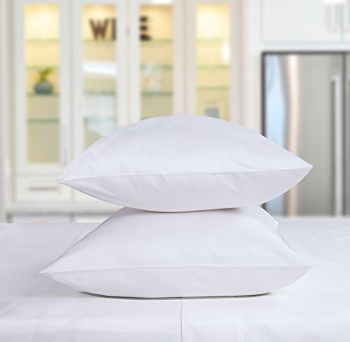 Threadmill Queen Pillowcases - Authentic 100% Egyptian Cotton, 400 Thread Count - 2 Pack