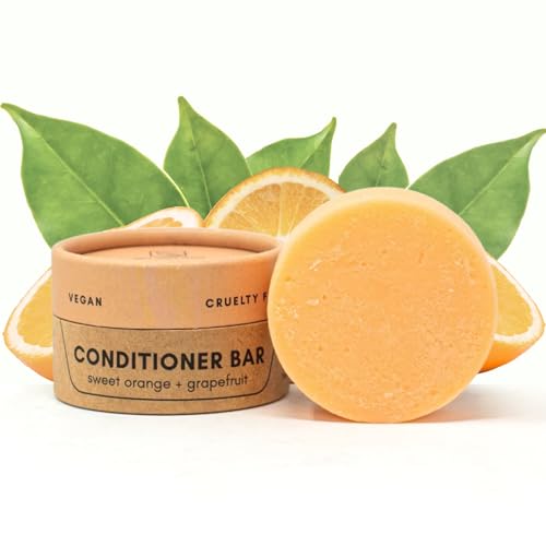 Zero Waste MVMT Conditioner Bar - Nourishing, Vegan, Toxin-Free, Sweet Orange & Grapefruit - 3oz