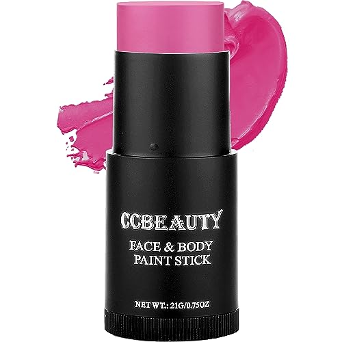 CCBeauty Body Paint Stick - High Pigment, Long-Wear, Vegan & Gluten-Free - Hot Pink, 0.35oz