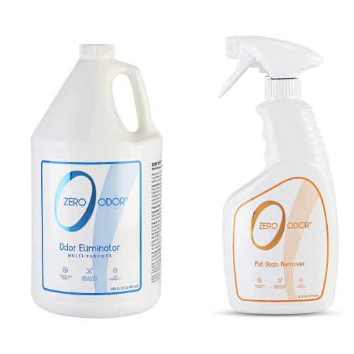 Zero Odor Pet Stain Remover - Eliminates Organic Odors, Non-Toxic & Biodegradable - 16oz