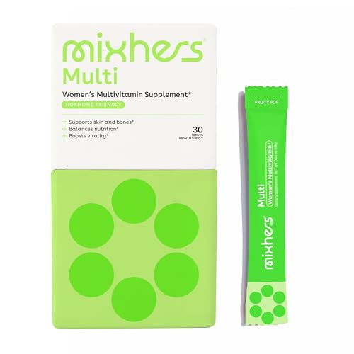 MIXHERS Hermulti - Daily Multivitamin Drink for Immune Health & Energy - 30 Packets, Fruity Pop