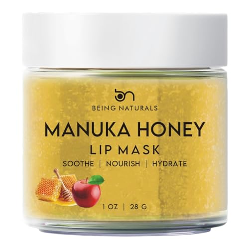 Nourish & Repair Lip Mask & Balm Set - Vitamin C, Antioxidants, Manuka Honey - 1 oz